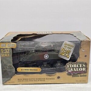 Forces of Valor US M4A3 SHERMAN 91000 WWII Battle Tank 1:32 Scale Unimax 2004